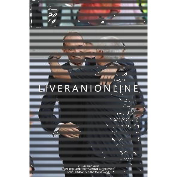Torino 27.08.2022 Allianz Stadium ©Manuela Viganti/Agenzia Aldo Liverani Juventus vs Roma Campionato Calcio Serie A TIM 2022/2023 3a giornata Nella foto: massimiliano allegri e jose\' mourinho ©Viganti/AGENZIA ALDO LIVERANI SAS