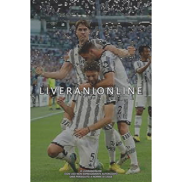Torino 27.08.2022 Allianz Stadium ©Manuela Viganti/Agenzia Aldo Liverani Juventus vs Roma Campionato Calcio Serie A TIM 2022/2023 3a giornata Nella foto: esultanza juventus gol annullato a manuel locatelli ©Viganti/AGENZIA ALDO LIVERANI SAS