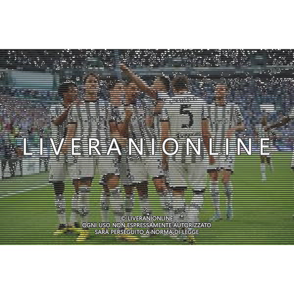 Torino 27.08.2022 Allianz Stadium ©Manuela Viganti/Agenzia Aldo Liverani Juventus vs Roma Campionato Calcio Serie A TIM 2022/2023 3a giornata Nella foto: esultanza juventus gol annullato a manuel locatelli ©Viganti/AGENZIA ALDO LIVERANI SAS