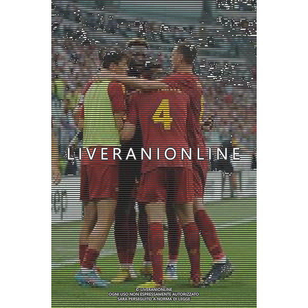 Torino 27.08.2022 Allianz Stadium ©Manuela Viganti/Agenzia Aldo Liverani Juventus vs Roma Campionato Calcio Serie A TIM 2022/2023 3a giornata Nella foto: esultanza roma dopo il gol di Tammy Abraham ©Viganti/AGENZIA ALDO LIVERANI SAS