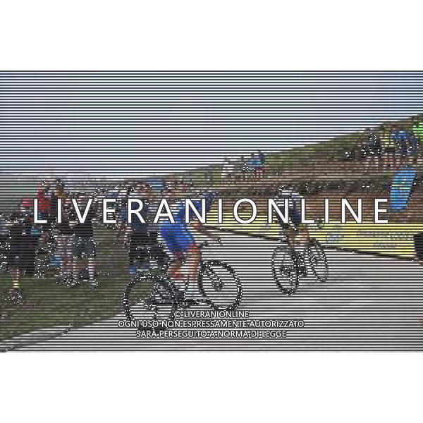 27-08-2022 Vuelta A Espana; Tappa 08 Pola De Laviana - Collau Fancuaya; 2022, Intermarche - Wanty Gobert; 2022, Groupama - Fdj; Taaramae, Rein; Pinot, Thibaut; Collau Fancuaya; ©SIROTTI/AGENZIA ALDO LIVERANI SAS