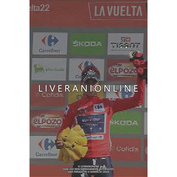27-08-2022 Vuelta A Espana; Tappa 08 Pola De Laviana - Collau Fancuaya; 2022, Quick Step - Alpha Vinyl; Evenepoel, Remco; Collau Fancuaya; ©SIROTTI/AGENZIA ALDO LIVERANI SAS