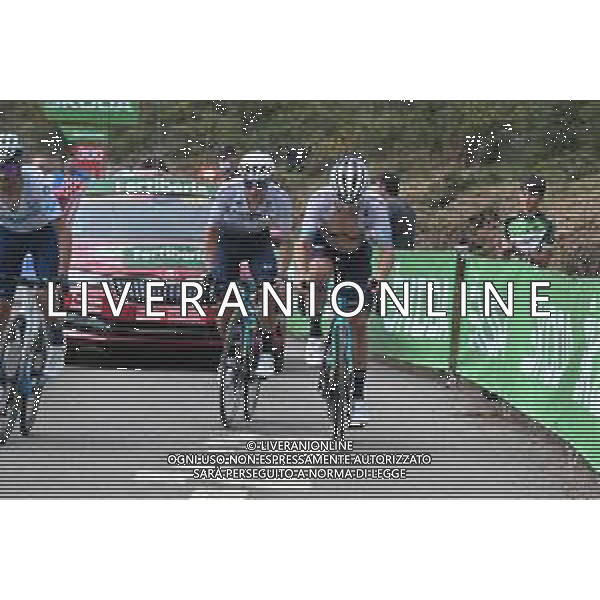 27-08-2022 Vuelta A Espana; Tappa 08 Pola De Laviana - Collau Fancuaya; 2022, Astana - Qazaqstan; Lutsenko, Alexey; Lopez Moreno, Miguel Angel; Collau Fancuaya; ©SIROTTI/AGENZIA ALDO LIVERANI SAS