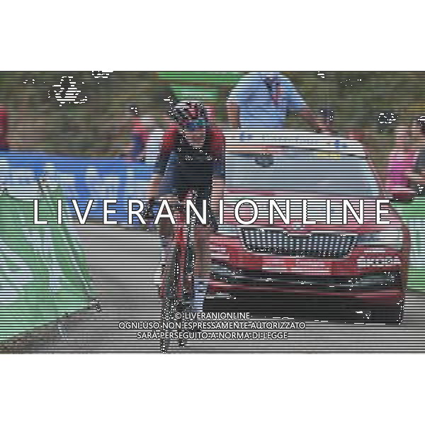 27-08-2022 Vuelta A Espana; Tappa 08 Pola De Laviana - Collau Fancuaya; 2022, Bahrain - Victorious; Sivakov, Pavel; Collau Fancuaya; ©SIROTTI/AGENZIA ALDO LIVERANI SAS