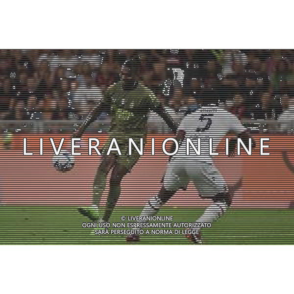 Rafael Leao (Milan) serve a Olivier Giroud (Milan) la palla per il gol del 2 a 0 Milan vs Bologna Milano 27-08-2022 Stadio Giuseppe Meazza - San Siro Campionato Serie A TIM - 3a giornata foto Roberto Garavaglia/ag. Aldo Liverani sas/AGENZIA ALDO LIVERANI SAS