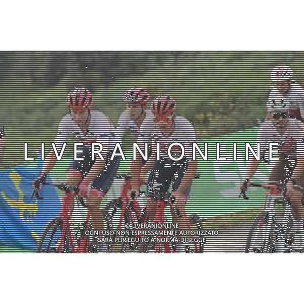 27-08-2022 Vuelta A Espana; Tappa 08 Pola De Laviana - Collau Fancuaya; 2022, Trek - Segafredo; Kirsch, Alex; Pedersen, Mads; Tiberi, Antonio; Collau Fancuaya; ©SIROTTI/AGENZIA ALDO LIVERANI SAS