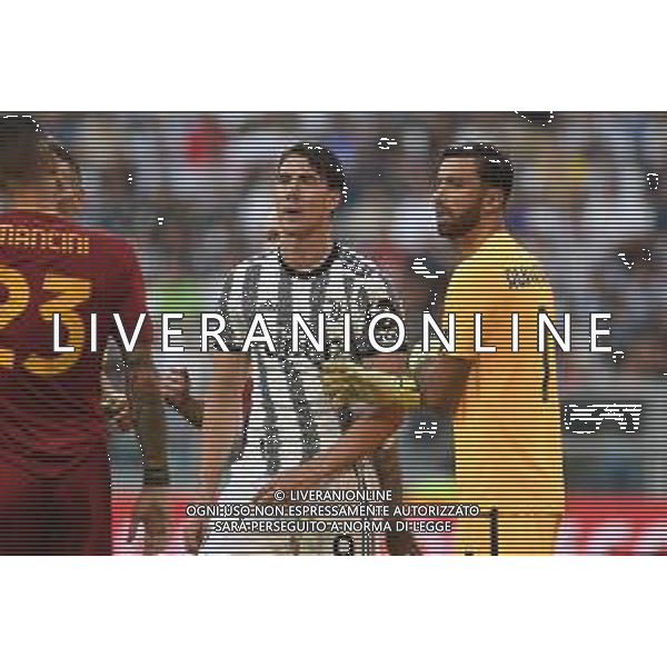 Torino 27.08.2022 Allianz Stadium ©Manuela Viganti/Agenzia Aldo Liverani Juventus vs Roma Campionato Calcio Serie A TIM 2022/2023 3a giornata Nella foto: dusan vlahovic e rui patricio ©Viganti/AGENZIA ALDO LIVERANI SAS
