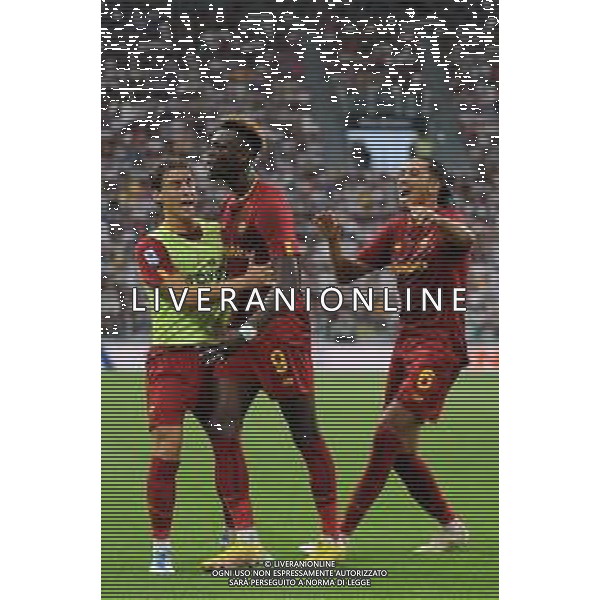 Torino 27.08.2022 Allianz Stadium ©Manuela Viganti/Agenzia Aldo Liverani Juventus vs Roma Campionato Calcio Serie A TIM 2022/2023 3a giornata Nella foto: esultanza roma dopo il gol di tammy abraham ©Viganti/AGENZIA ALDO LIVERANI SAS