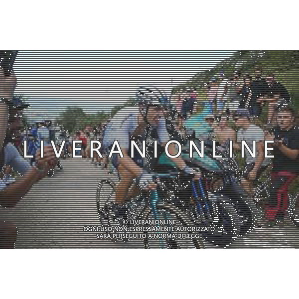 28-08-2022 Vuelta A Espana; Tappa 09 Villaviciosa - Les Praeres; 2022, Astana - Qazaqstan; Battistella, Samuele; Les Praeres; ©SIROTTI/AGENZIA ALDO LIVERANI SAS