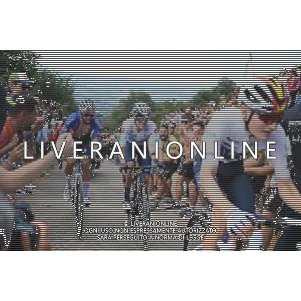 28-08-2022 Vuelta A Espana; Tappa 09 Villaviciosa - Les Praeres; 2022, Movistar; 2022, Alpecin - Deceuninck; Mas, Enric; Janssens, Jim; Les Praeres; ©SIROTTI/AGENZIA ALDO LIVERANI SAS