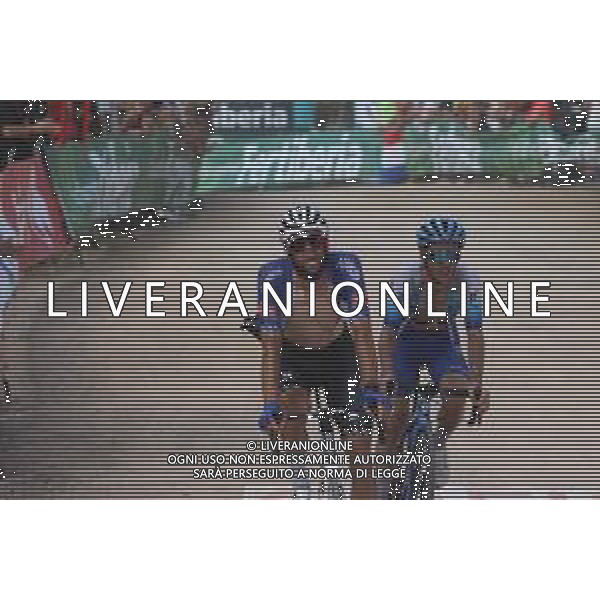 28-08-2022 Vuelta A Espana; Tappa 09 Villaviciosa - Les Praeres; 2022, Alpecin - Deceuninck; 2022, Bikeexchange - Jayco; Janssens, Jimmy; Yates, Simon; Les Praeres; ©SIROTTI/AGENZIA ALDO LIVERANI SAS
