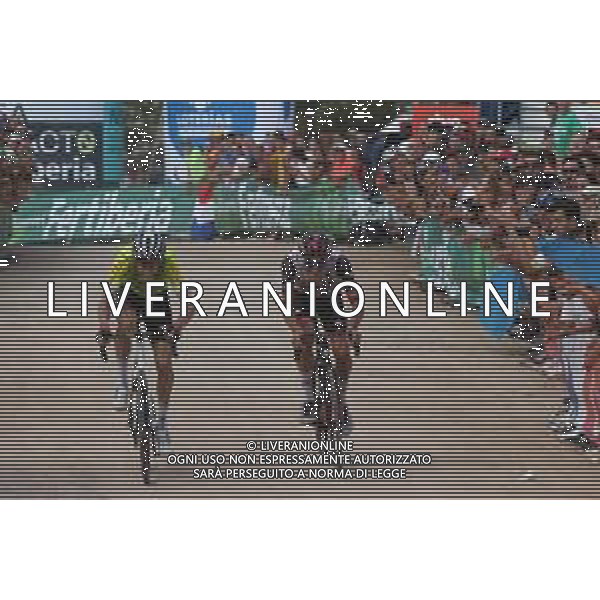 28-08-2022 Vuelta A Espana; Tappa 09 Villaviciosa - Les Praeres; 2022, Arkea - Samsic; 2022, Uae Emirates; Guglielmi, Simon; Ayuso, Juan; Les Praeres; ©SIROTTI/AGENZIA ALDO LIVERANI SAS