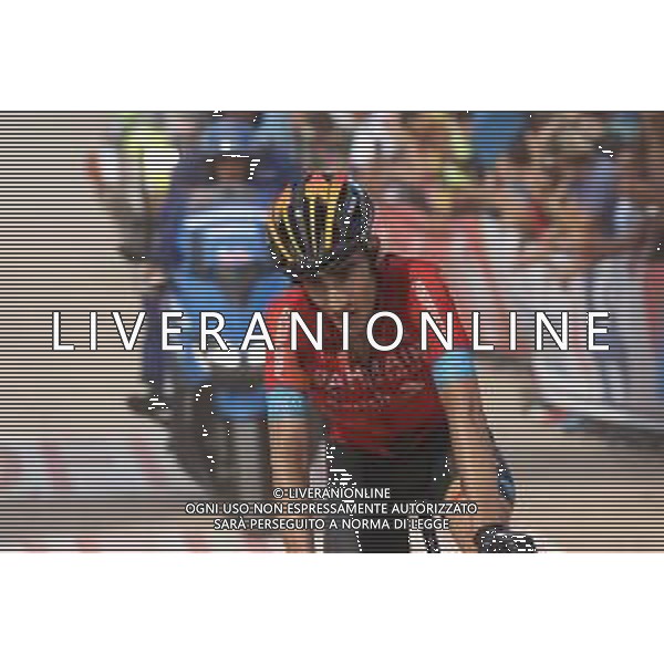 28-08-2022 Vuelta A Espana; Tappa 09 Villaviciosa - Les Praeres; 2022, Bahrain - Victorious; Zambanini, Edoardo; Les Praeres; ©SIROTTI/AGENZIA ALDO LIVERANI SAS