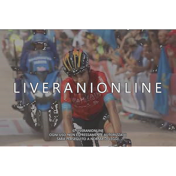 28-08-2022 Vuelta A Espana; Tappa 09 Villaviciosa - Les Praeres; 2022, Bahrain - Victorious; Zambanini, Edoardo; Les Praeres; ©SIROTTI/AGENZIA ALDO LIVERANI SAS