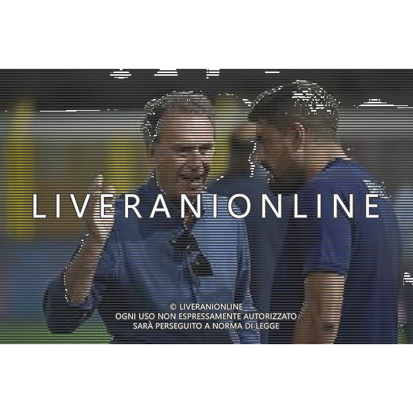 © TVRG Massimo Cellino presidente Brescia SX con Josep Pep Clotet Ruiz allenatore Brescia DX Como vs Brescia Como 29-08-2022 Stadio Giuseppe Sinigaglia Campionato Serie BKT - 3a giornata foto Roberto Garavaglia/ag. Aldo Liverani sas/AGENZIA ALDO LIVERANI SAS