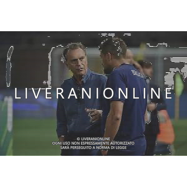 © TVRG Massimo Cellino presidente Brescia SX con Josep Pep Clotet Ruiz allenatore Brescia DX Como vs Brescia Como 29-08-2022 Stadio Giuseppe Sinigaglia Campionato Serie BKT - 3a giornata foto Roberto Garavaglia/ag. Aldo Liverani sas/AGENZIA ALDO LIVERANI SAS