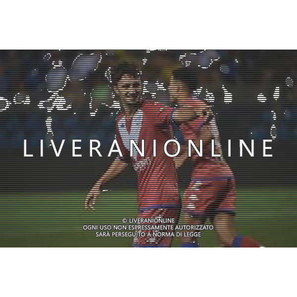 © TVRG Massimo Bertagnoli (Brescia) esulta dopo il gol dell\'1 a 0 Como vs Brescia Como 29-08-2022 Stadio Giuseppe Sinigaglia Campionato Serie BKT - 3a giornata foto Roberto Garavaglia/ag. Aldo Liverani sas/AGENZIA ALDO LIVERANI SAS