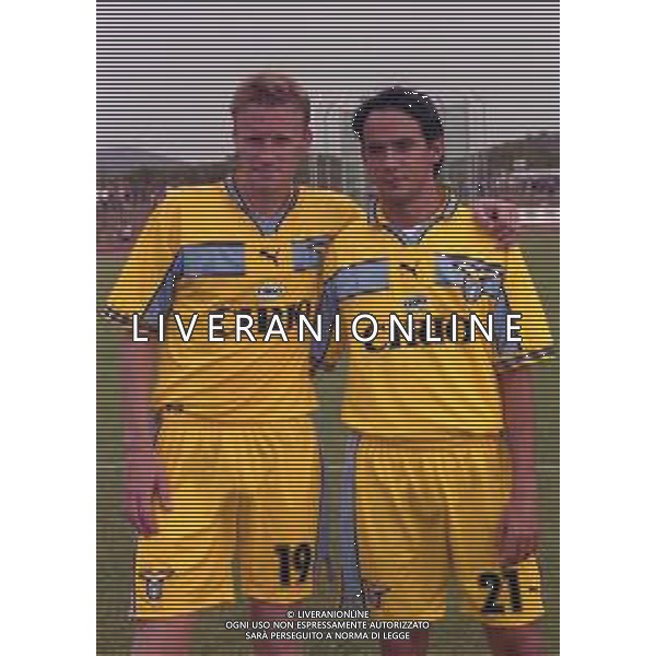 1999 FIUGGI -PARTITA AMICHEVOLE PRE CAMPIONATO LAZIO-FIUGGI NELLA FOTO KENNETH ANDERSSON E SIMONE INZAGHI AG ALDO LIVERANI SAS