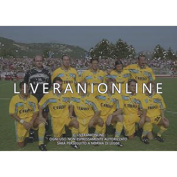 1999 FIUGGI -PARTITA AMICHEVOLE PRE CAMPIONATO LAZIO-FIUGGI NELLA FOTO FORMAZIONE LAZIO DA SIN IN PIEDI MARCO BALLOTTA-DARIO MARCOLIN-SEVERINO GOTTARDI-MATHYAS ALMEYDA-GIUSEPPE PANCARO SED DA SIN DIEGO SINEONE-GIUSEPPE FAVALLI-ATTILIO LOMBARDOKENNETH ANDERSSON-ROBERTO MANCINI-GASPERINO CINELLI AG ALDO LIVERANI SAS