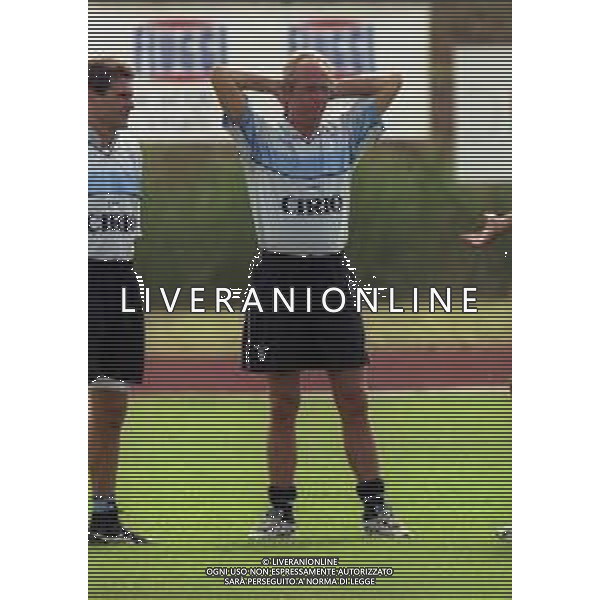 1999 FIUGGI -PARTITA AMICHEVOLE PRE CAMPIONATO LAZIO-FIUGGI NELLA FOTO SVEN GORAN ERIKSSON ALLENATORE LAZIO CALCIO AG ALDO LIVERANI SAS