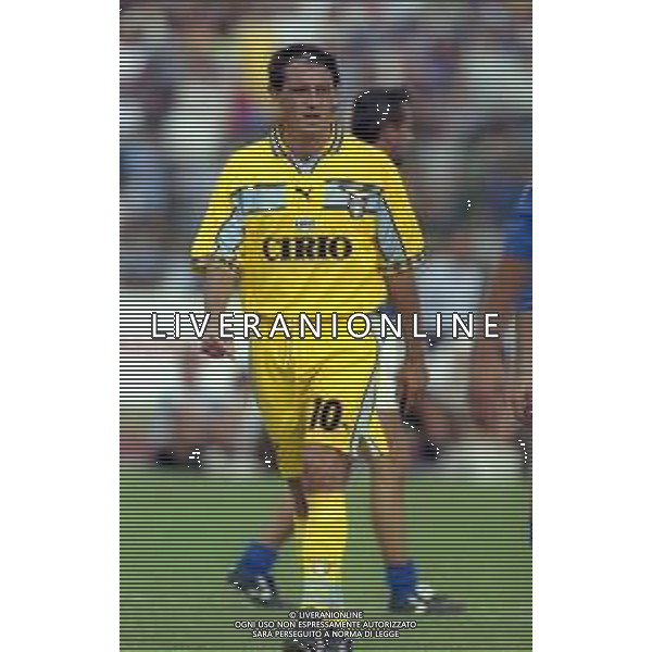 1999 FIUGGI -PARTITA AMICHEVOLE PRE CAMPIONATO LAZIO-FIUGGI NELLA FOTO ROBERTO MANCINI AG ALDO LIVERANI SAS
