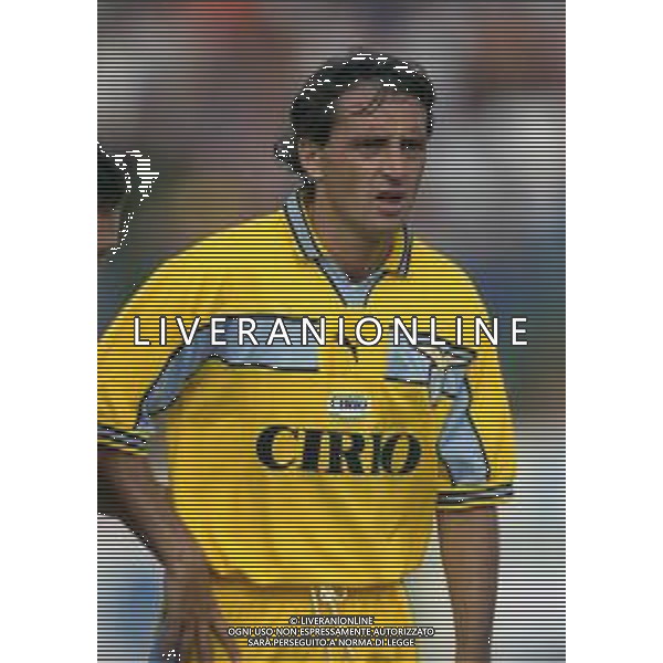 1999 FIUGGI -PARTITA AMICHEVOLE PRE CAMPIONATO LAZIO-FIUGGI NELLA FOTO ROBERTO MANCINI AG ALDO LIVERANI SAS