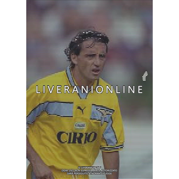 1999 FIUGGI -PARTITA AMICHEVOLE PRE CAMPIONATO LAZIO-FIUGGI NELLA FOTO ROBERTO MANCINI AG ALDO LIVERANI SAS