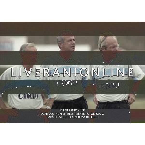 1999 FIUGGI -PARTITA AMICHEVOLE PRE CAMPIONATO LAZIO-FIUGGI NELLA FOTO TORD GRIP-LUCIANO SPINOSI E SVEN GORAN ERIKSSON ALLENATORE LAZIO CALCIO AG ALDO LIVERANI SAS