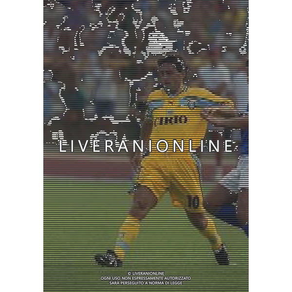1999 FIUGGI -PARTITA AMICHEVOLE PRE CAMPIONATO LAZIO-FIUGGI NELLA FOTO ROBERTO MANCINI AG ALDO LIVERANI SAS
