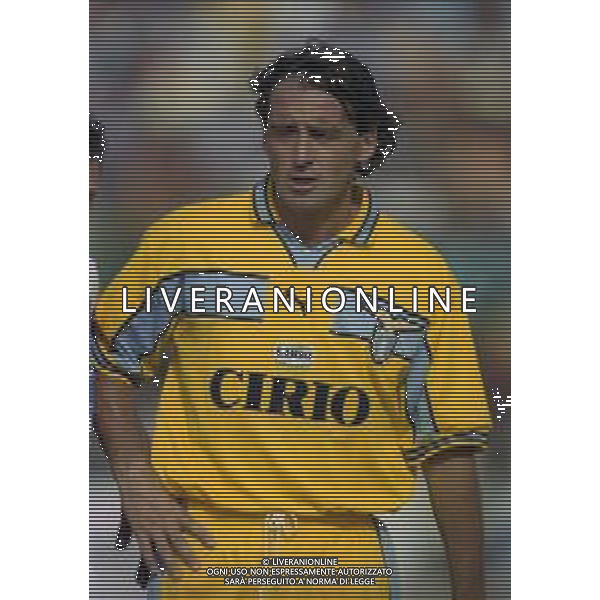1999 FIUGGI -PARTITA AMICHEVOLE PRE CAMPIONATO LAZIO-FIUGGI NELLA FOTO ROBERTO MANCINI AG ALDO LIVERANI SAS
