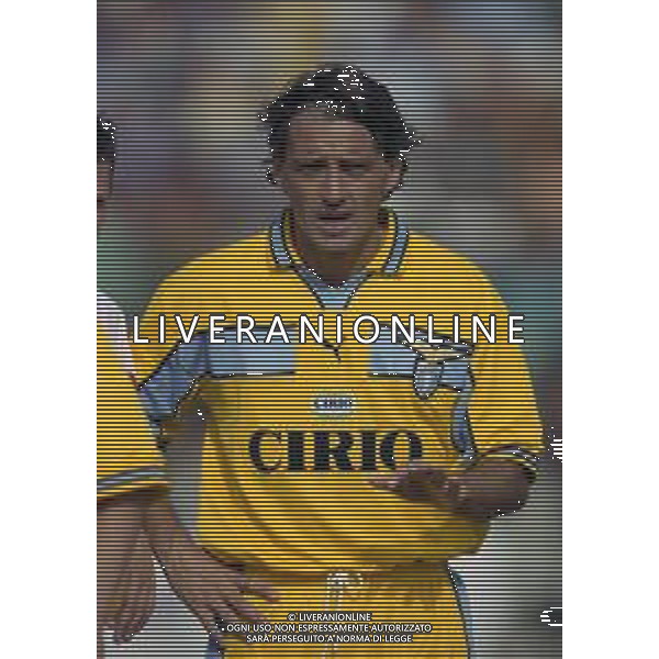 1999 FIUGGI -PARTITA AMICHEVOLE PRE CAMPIONATO LAZIO-FIUGGI NELLA FOTO ROBERTO MANCINI AG ALDO LIVERANI SAS