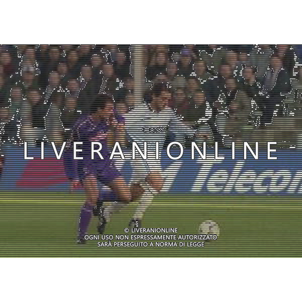 18-01-1998 FIRENZE -CAMPIONATO DI CALCIO SERIE A FIORENTINA-LAZIO 0-3 NELLA FOTO ROBERTO MANCINI E GIULIO FALCONE AG ALDO LIVERANI SAS