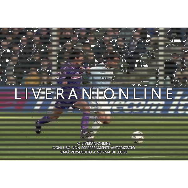 18-01-1998 FIRENZE -CAMPIONATO DI CALCIO SERIE A FIORENTINA-LAZIO 0-3 NELLA FOTO ROBERTO MANCINI E GIULIO FALCONE AG ALDO LIVERANI SAS