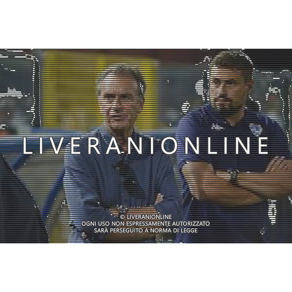 © TVRG Massimo Cellino presidente Brescia e sulla DX Josep Pep Clotet Ruiz allenatore Brescia Como vs Brescia Como 29-08-2022 Stadio Giuseppe Sinigaglia Campionato Serie BKT - 3a giornata foto Roberto Garavaglia/ag. Aldo Liverani sas/AGENZIA AGENZIA ALDO LIVERANI SAS