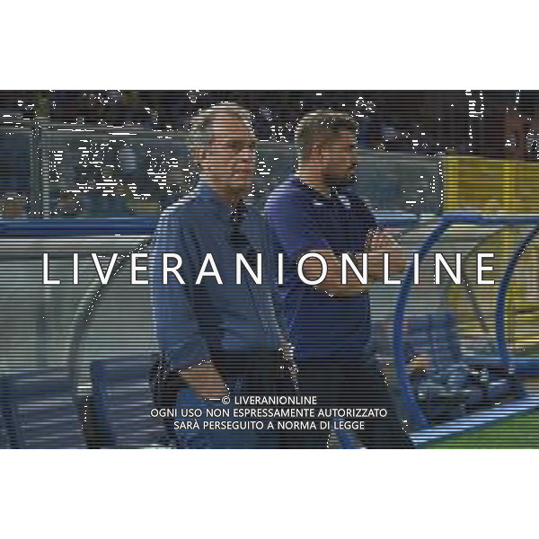 © TVRG Massimo Cellino presidente Brescia e sulla DX Josep Pep Clotet Ruiz allenatore Brescia Como vs Brescia Como 29-08-2022 Stadio Giuseppe Sinigaglia Campionato Serie BKT - 3a giornata foto Roberto Garavaglia/ag. Aldo Liverani sas/AGENZIA AGENZIA ALDO LIVERANI SAS
