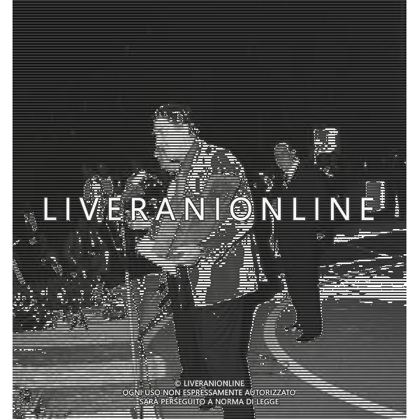 RETROSPETTIVA BURT LANCASTER ATTORE NELLA FOTO BURT LANCASTER A TAORMINA NELL\'ANNO 1975 A TAORMINA PER LA CONSEGNA DEL PREMIO DAVID DI DONATELLO AG ALDO LIVERANI SAS