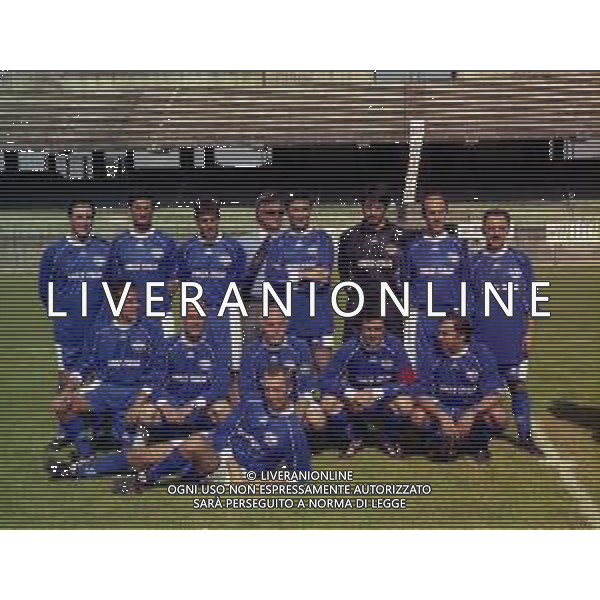 MAGGIO 2000 STADIO DI MONZA PARTITA AMICHEVOLE FORZA ITALIA-LEGA NORDO NELLA FOTO FORMAZIONE FORZA ITALIA AG ALDO LIVERANI SAS