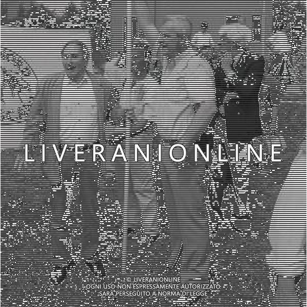 1991 PONTIDA RADUNO LEGA NORD NELLA FOTO MANIFESTANTI DELLA LEGA NORD AG ALDO LIVERANI SAS
