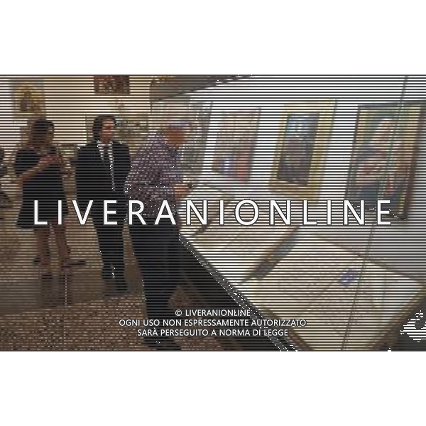 IMOLA 30 08 2022 FRATELLI D\'ITALIA CAMPAGNA ELETTORALE PER IL SENATO VITTORIO SGARBI IN VISITA A IMOLA NELLA FOTO VITTORIO SGARBI VISITA IL MUSEO DIOCESANO CON NICHOLAS VACCHI FRATELLI D\'ITALIA ©SANNA/AGENZIA ALDO LIVERANI SAS