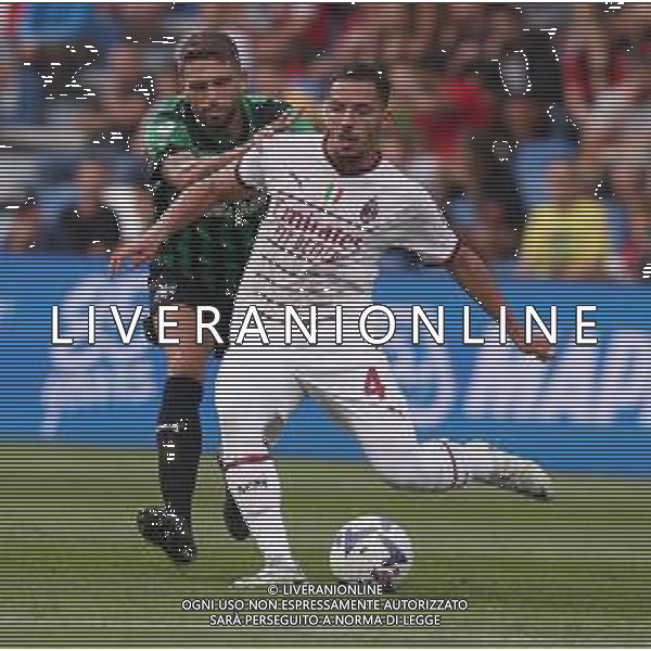 SASSUOLO - MILAN CAMPIONATO CALCIO SERIE A TIM 30.08.2022 NELLA FOTO ISMAEL BENNACER E DOMENICO BERARDI ©SANTANDREA/AGENZIA ALDO LIVERANI SAS