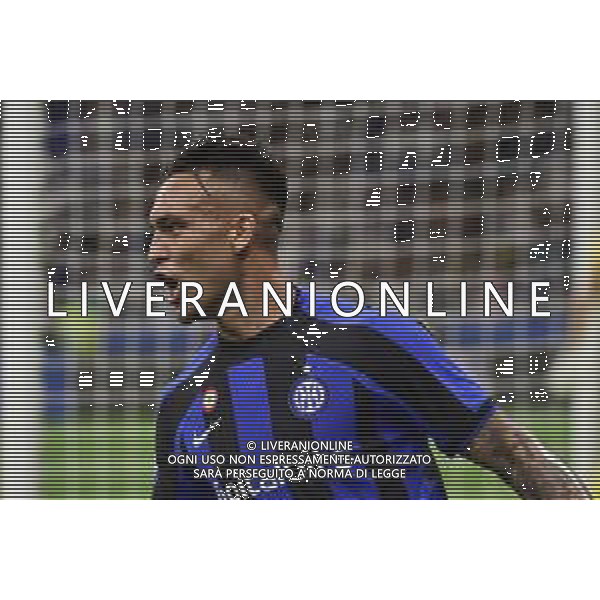 Lautaro Martinez (Inter) esulta dopo il gol del 3 a 0 Inter vs Cremonese Milano 30-08-2022 Stadio Giuseppe Meazza - San Siro Campionato Serie A TIM - 4a giornata foto Roberto Garavaglia/ag. Aldo Liverani sas/AGENZIA ALDO LIVERANI SAS