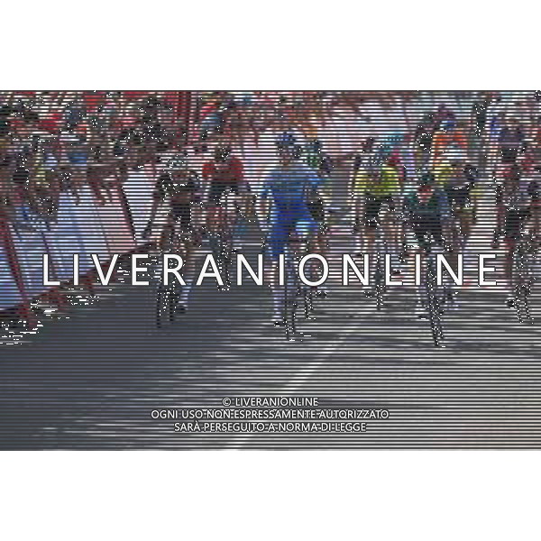31-08-2022 Vuelta A Espana; Tappa 11 Elpozo Alimentazion - Cabo De Gata; 2022, Bikeexchange - Jayco; 2022, Bora - Hansgrohe; 2022, Alpecin - Deceuninck; Groves, Kaden; Van Poppel, Danny; Merlier, Tim; Cabo De Gata; ©SIROTTI/AGENZIA ALDO LIVERANI SAS