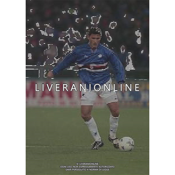 12-01-1997 GENOVA CAMPIONATO DI CALCIO SERIE A SAMPDORIA-CAGLIARI 4-1 NELLA FOTO EMANUELE PESARESI AG ALDO LIVERANI SAS