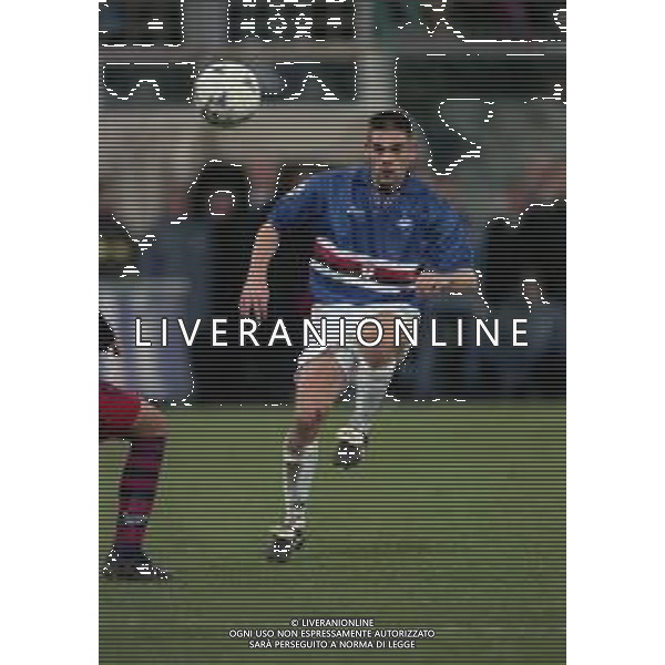 12-01-1997 GENOVA CAMPIONATO DI CALCIO SERIE A SAMPDORIA-CAGLIARI 4-1 NELLA FOTO PIERRE LAIGLE AG ALDO LIVERANI SAS