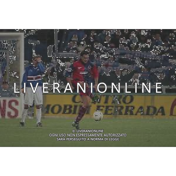 12-01-1997 GENOVA CAMPIONATO DI CALCIO SERIE A SAMPDORIA-CAGLIARI 4-1 NELLA FOTO GIAN BATTISTA SCUGUGIA AG ALDO LIVERANI SAS