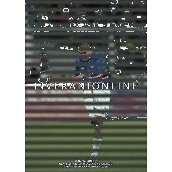 12-01-1997 GENOVA CAMPIONATO DI CALCIO SERIE A SAMPDORIA-CAGLIARI 4-1 NELLA FOTO JUAN SEBASTIAN VERON AG ALDO LIVERANI SAS