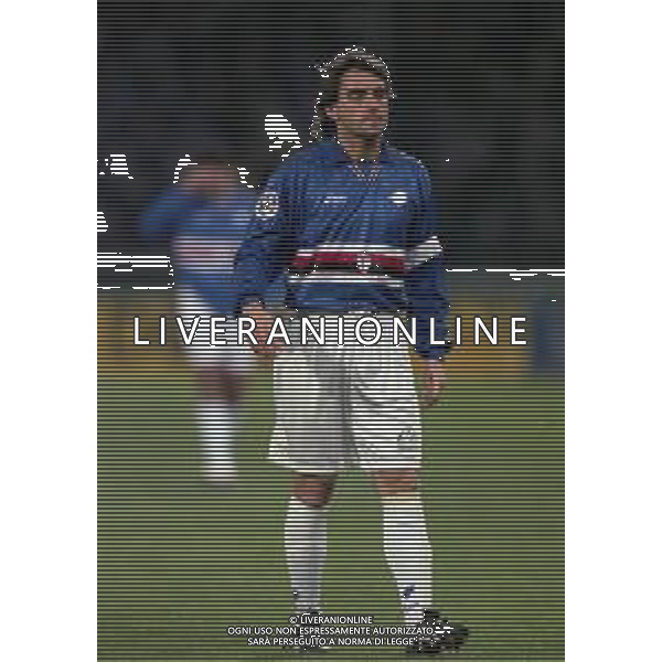 12-01-1997 GENOVA CAMPIONATO DI CALCIO SERIE A SAMPDORIA-CAGLIARI 4-1 NELLA FOTO ROBERTO MANCINI AG ALDO LIVERANI SAS