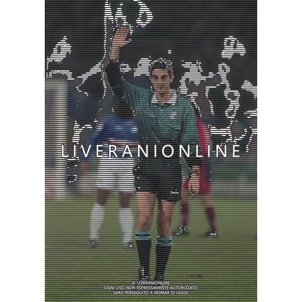 12-01-1997 GENOVA CAMPIONATO DI CALCIO SERIE A SAMPDORIA-CAGLIARI 4-1 NELLA FOTO ARBITRO ROBERT BOGGI AG ALDO LIVERANI SAS