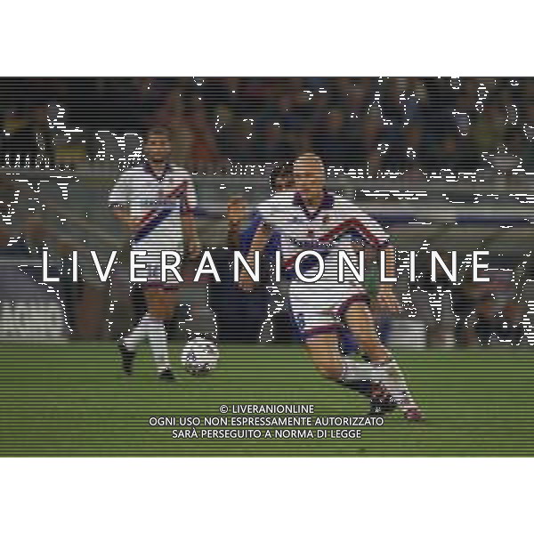12-10-1999 GENOVA COPPA ITALIA SAMPDORIA-BOLOGNA NELLA FOTO KLAS INGESSON AG ALDO LIVERANI SAS