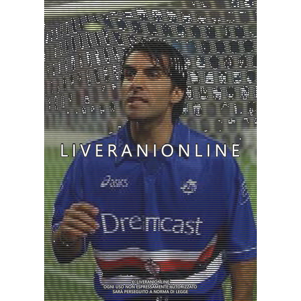 12-10-1999 GENOVA COPPA ITALIA SAMPDORIA-BOLOGNA NELLA FOTO MARCO SANNA PARLA COI TIFOSI AG ALDO LIVERANI SAS